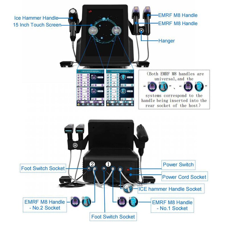 Fractional Machine Manufacturer - AURO 3 in 1 Crystallite Depth 8mm for Face & Body