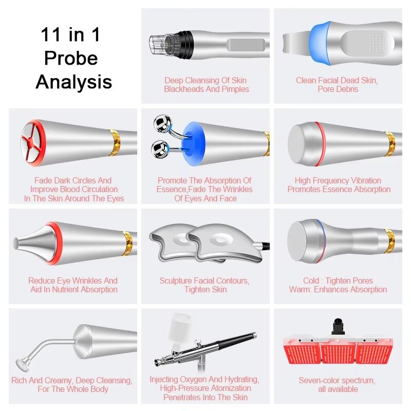 Hydra Facial Machine Manufacturer - 11 in 1 Vacuum Blackhead Remover & Aqua Peel