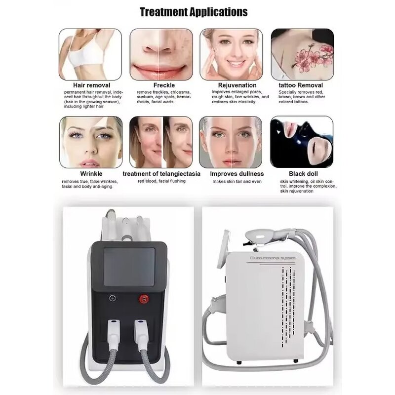 Laser Hair Removal Machine Manufacturer - Professional 3 in 1 Elight ND YAG