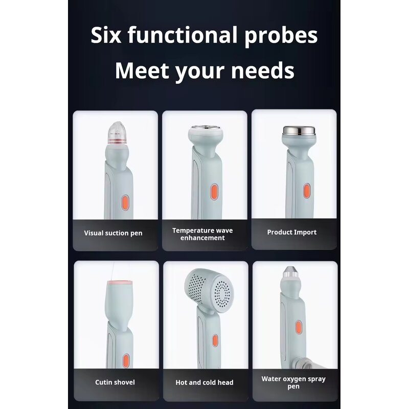 Hydra Facial Machine Manufacturer - 6 in 1 Visible Vacuum Blackhead Removal Ultrasonido