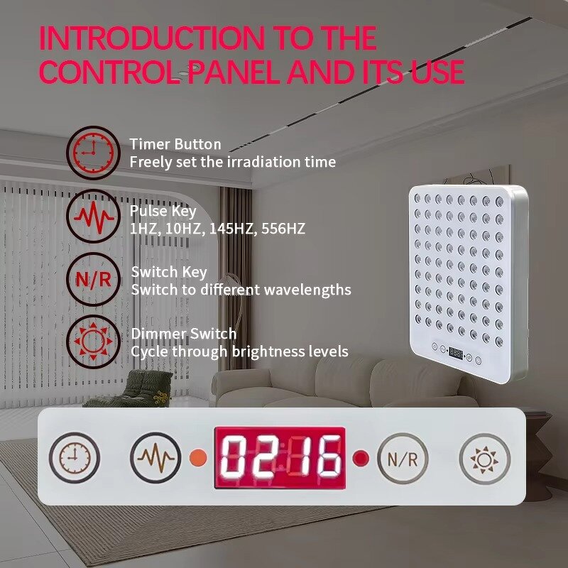 Red Light Therapy Machine Manufacturer - AU-T300 LED Infrared Panel for Face & Body