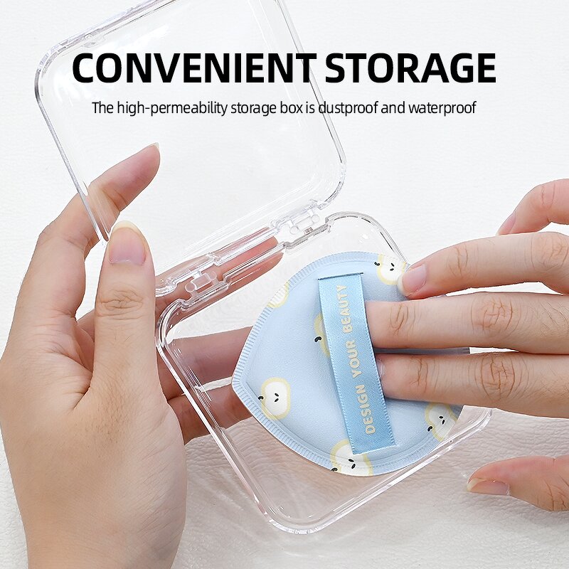 Foundation Sponge - Wholesale Water Drop Shape Khaki Blue Super Soft Washable Tool