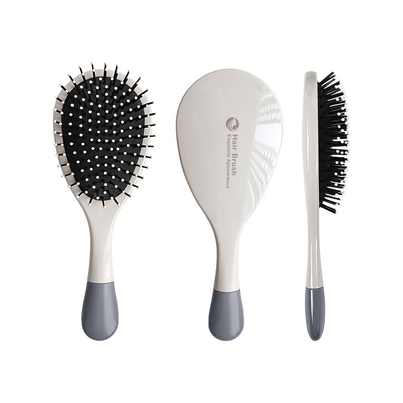 Paddle Hair Brush - Professional Fashion Plastic Nylon Teeth Cushion Smooth Comb
