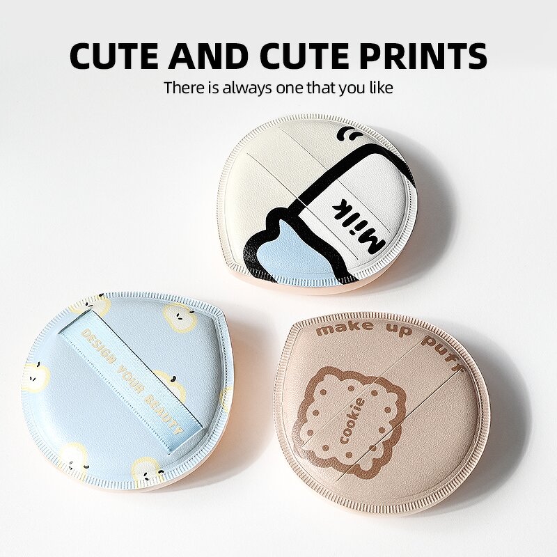 Foundation Sponge - Wholesale Water Drop Shape Khaki Blue Super Soft Washable Tool