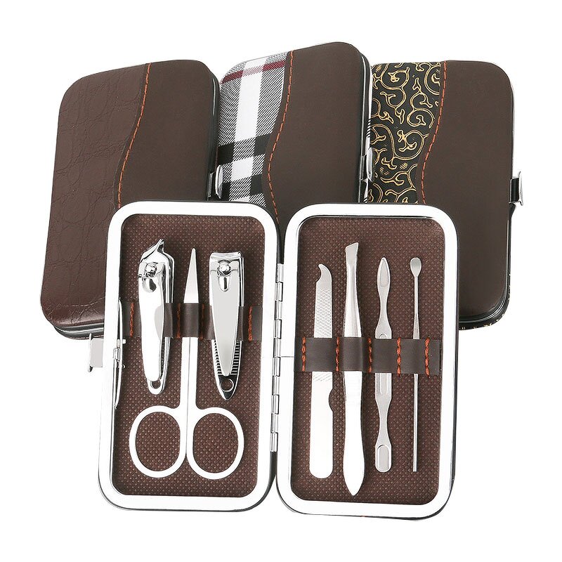 Manicure Pedicure Kit - 4-16pcs Carbon Steel Nail Clipper Cutter Ear Pick Grooming