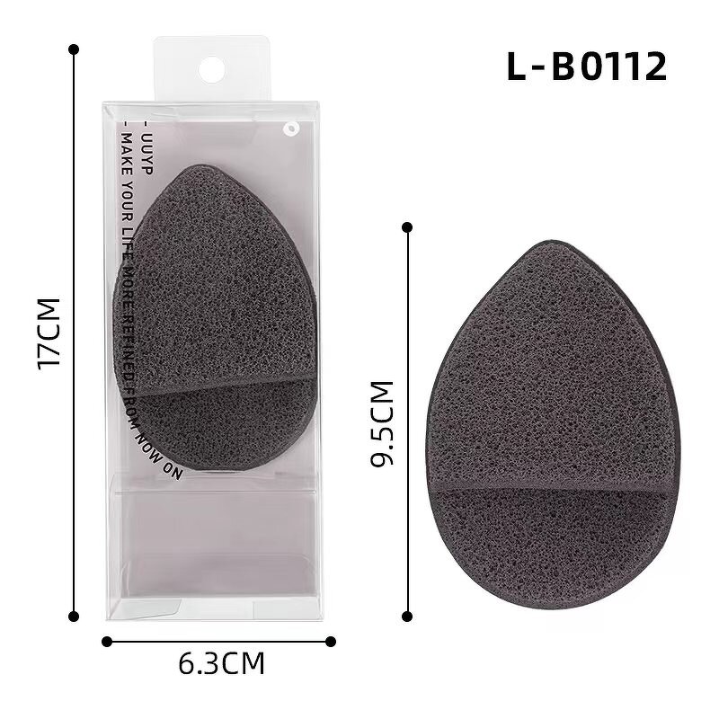 Facial Cleaning Sponge - Hot Sale Non Latex Drop-Shaped Honeycomb Mesh Puff Pad