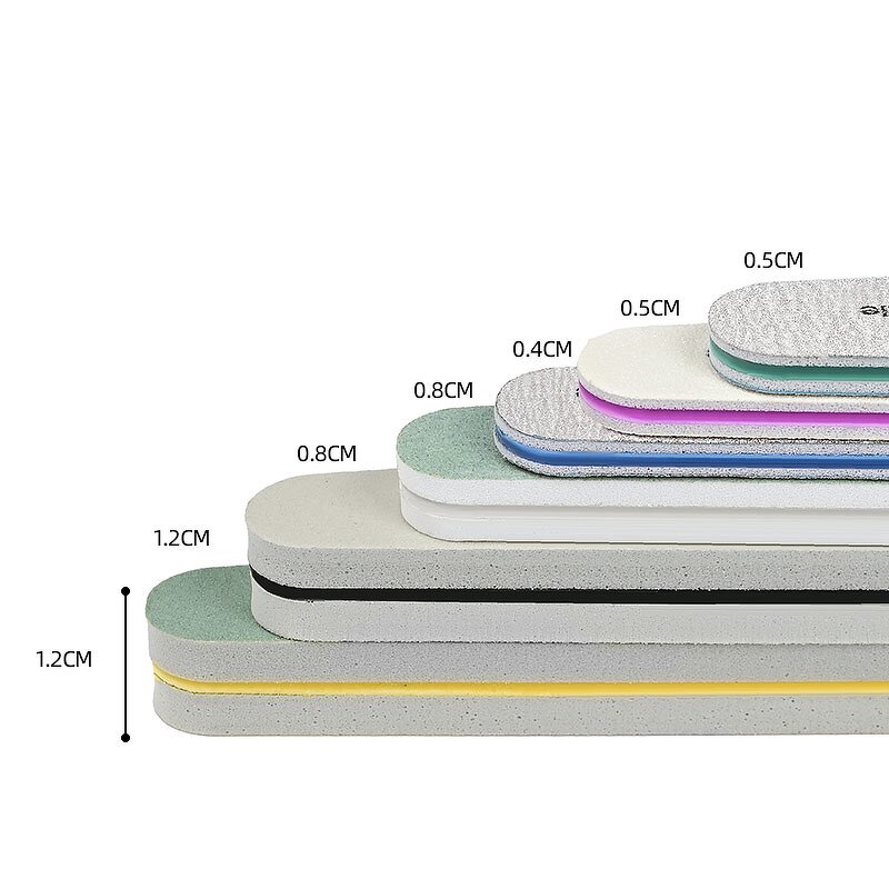 Nail Files - Factory Wholesale 100/180 Grit Half Moon Square Straight Manicure Tool