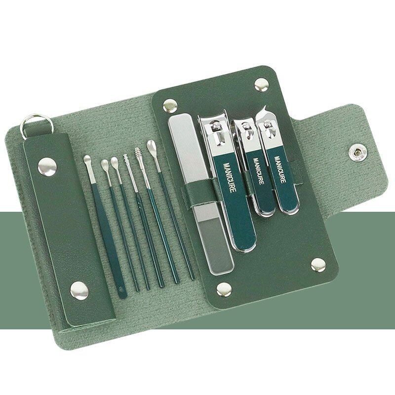 Manicure Pedicure Kit - 4-16pcs Carbon Steel Nail Clipper Cutter Ear Pick Grooming