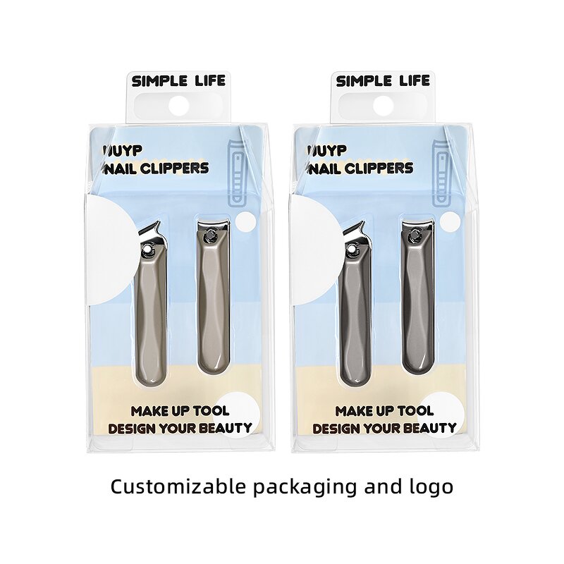 Nail Clippers - New Design Carbon Steel Gold Gray Cuticle Nippers Custom Packaging