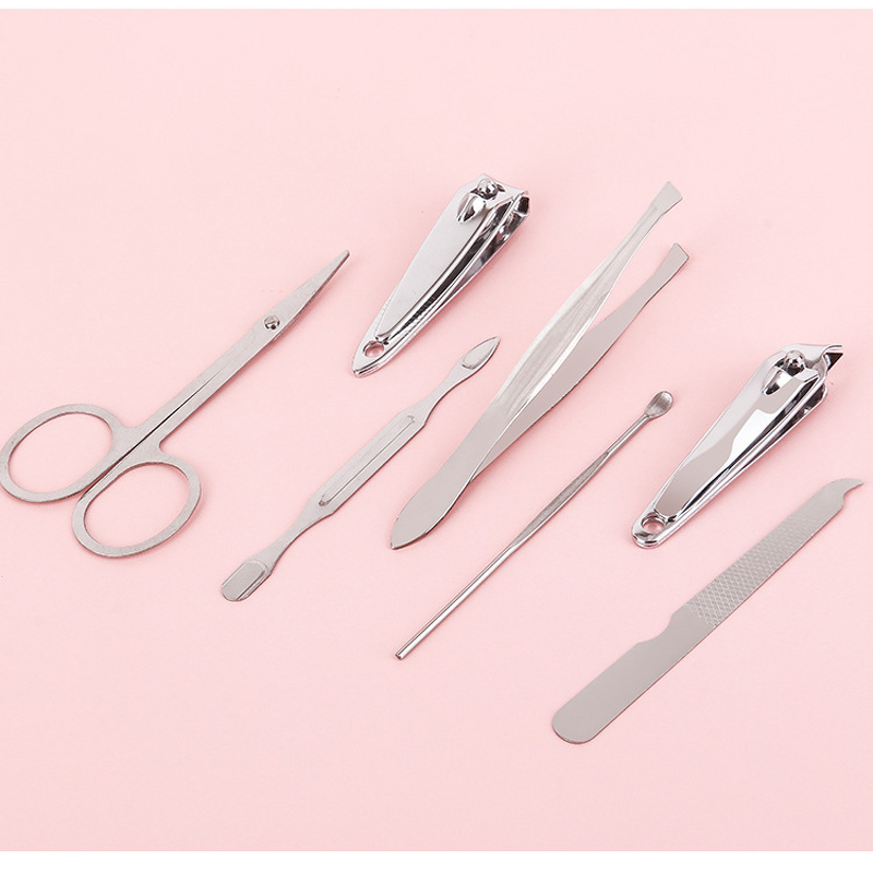 7 in 1 Nail Clippers Set - Portable Stainless Steel Manicure Pedicure Custom Box