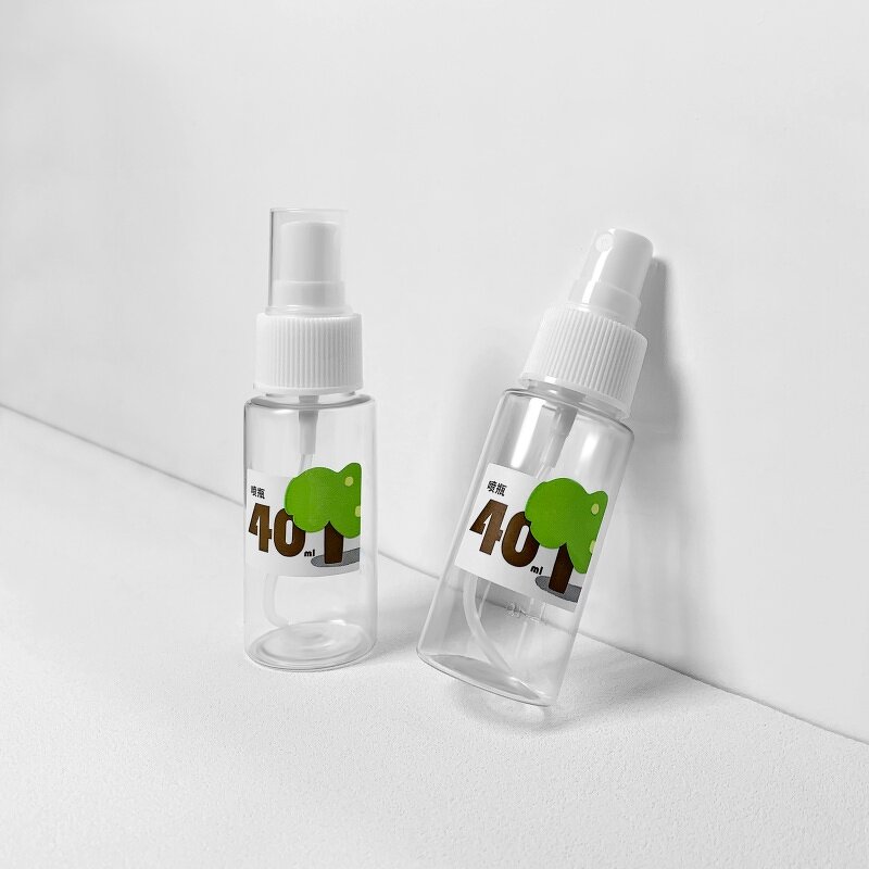 Travel Spray Bottle - UUYP Eco-friendly Custom Logo Clear Cylinder Mini 40ml Cheap