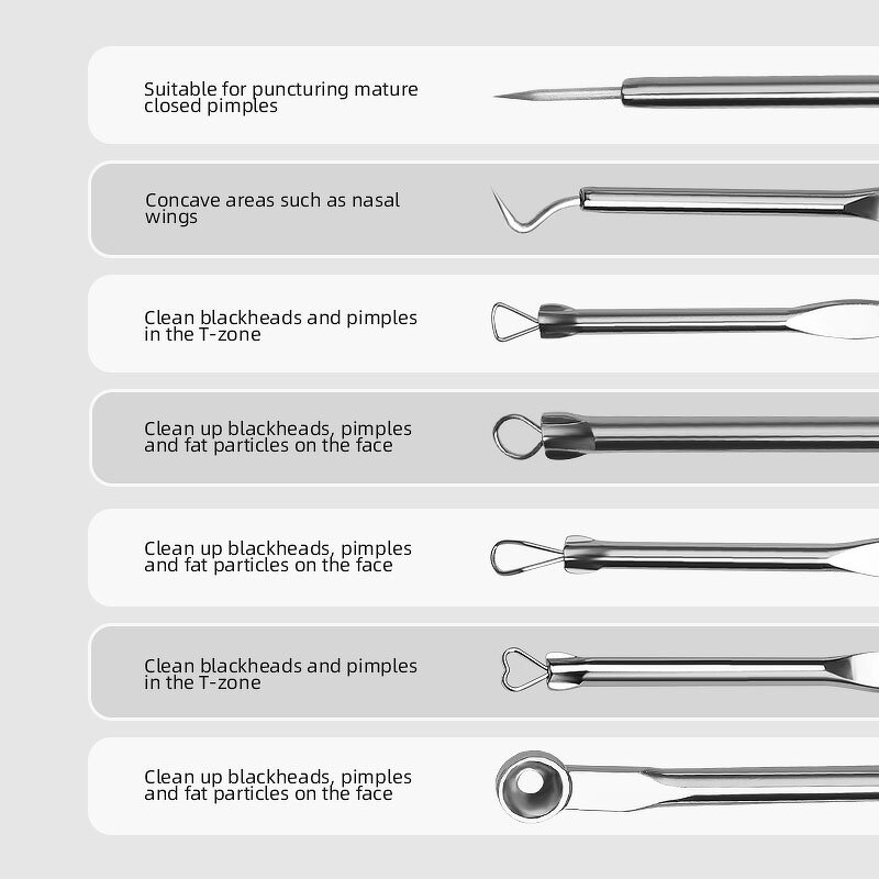 Pimple Extractor Kit - Hot Sale 4pcs Stainless Steel Acne Blackhead Blemish Needle