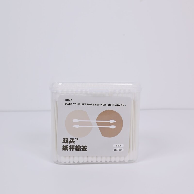 Ear Cotton Buds - UUYP Double Head Disposable Eco-Friendly Custom Logo Swabs