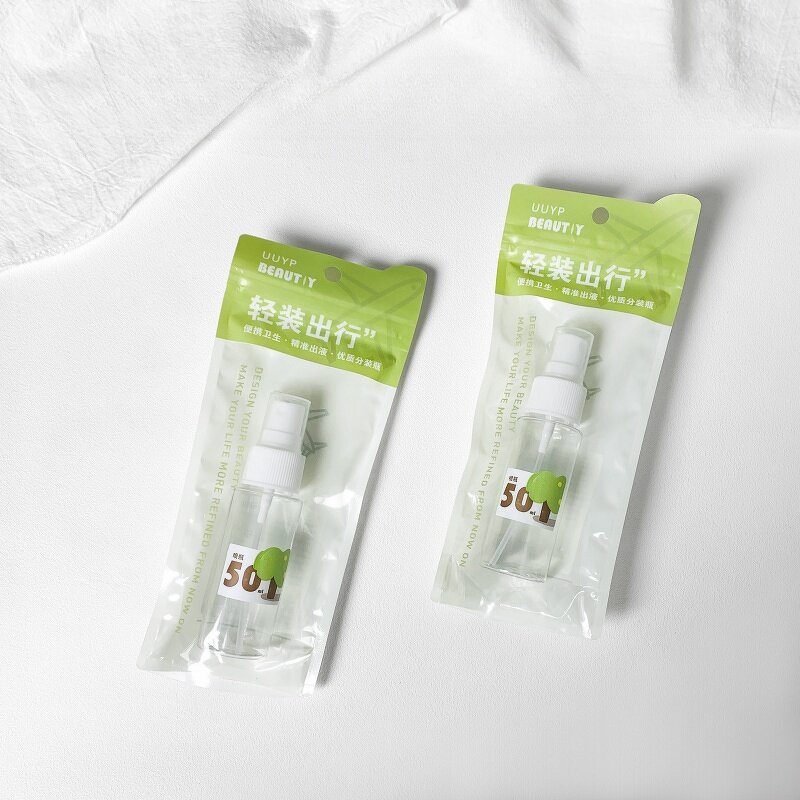 Perfume Spray Bottle - UUYP Eco-friendly Custom Logo Clear Alcohol Skin Care 50ml