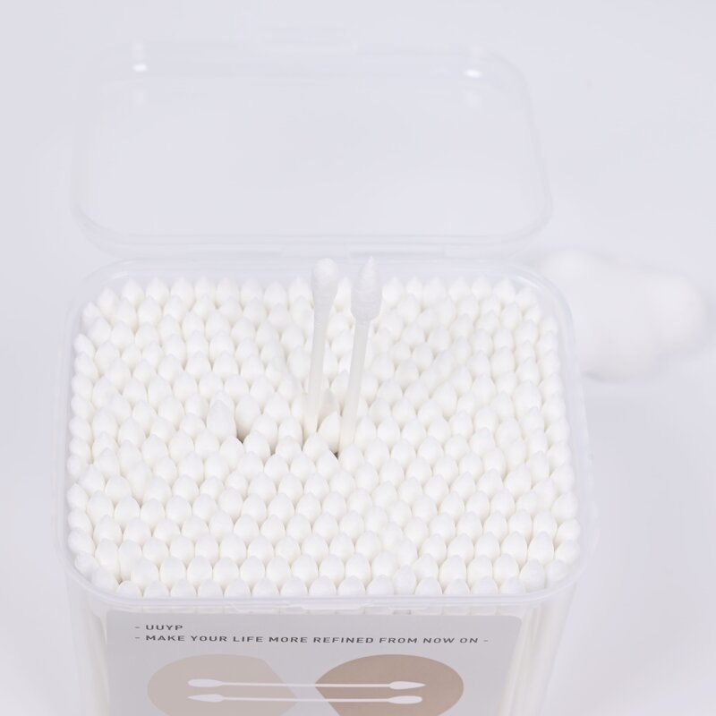 Ear Cotton Buds - UUYP Double Head Disposable Eco-Friendly Custom Logo Swabs