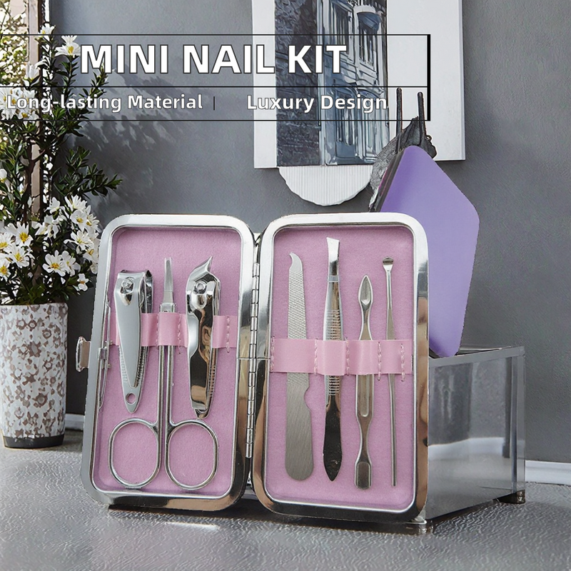 10 Pairs Manicure Set - Hot Sale High Quality Professional Logo 7 in 1 Tools Kit