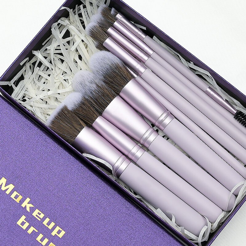 Makeup Brush Set - UUYP Women's Foundation Synthetic Hair Custom Gift Box Wholesale