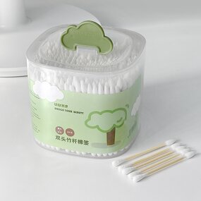 Cotton Swabs - High Quality Double Head Organic Eco Friendly Daily Makeup Tools