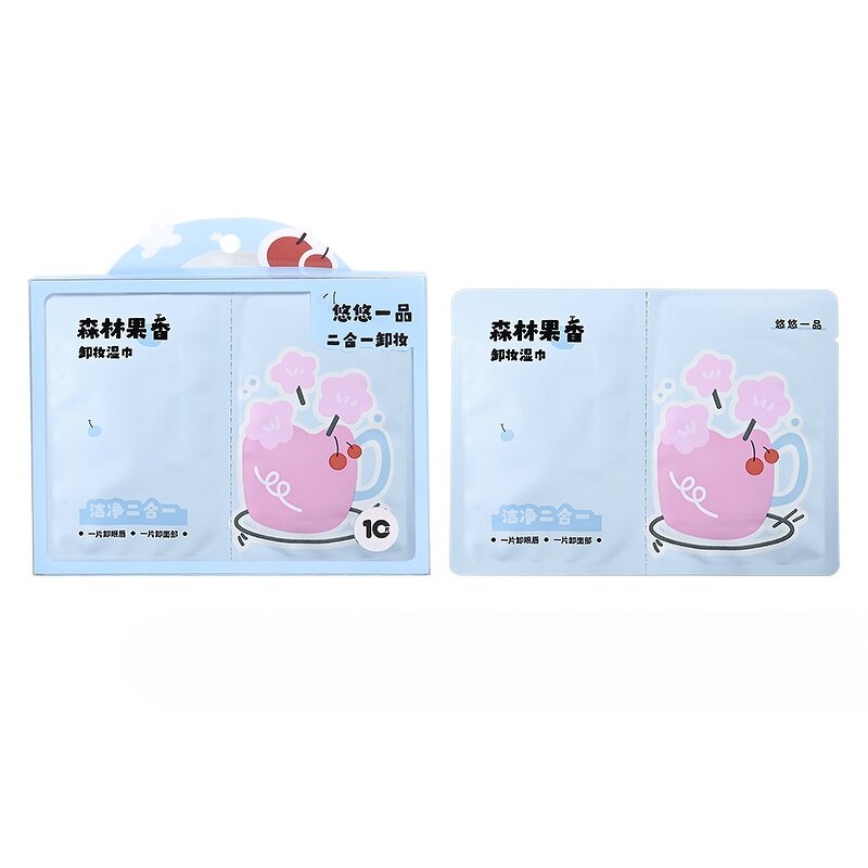 Makeup Remover Wipes - Private Label Ultra-Soft Cleansing Facial Towelettes 10Pcs