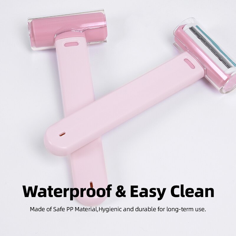 Dermaplaning Blades - Wholesale 2Pcs Pink Purple Stainless Steel Reusable Facial Razor