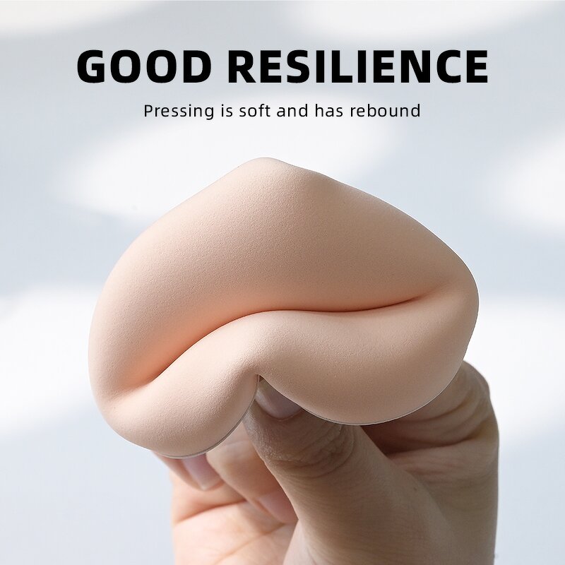 Cosmetic Puffs - In Stock Cartoon Pattern Blue White Soft Facial Foundation Sponge