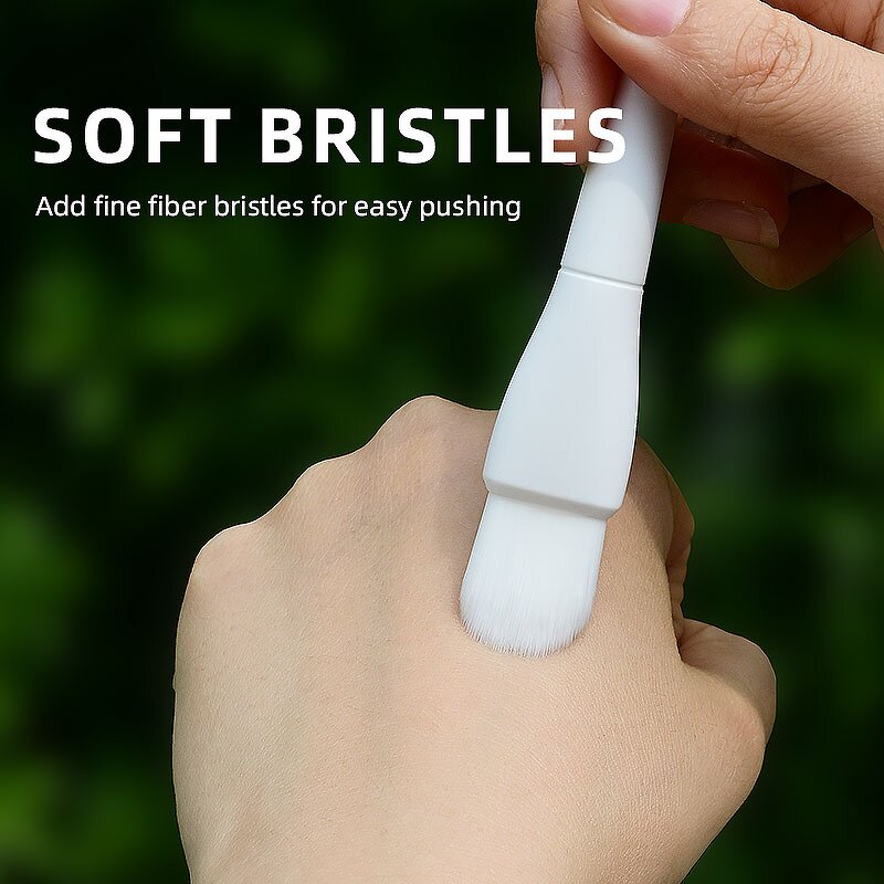 Silicone Facial Brush - 2Pcs Portable Massage Scrub Cream Mask Cosmetics Tool