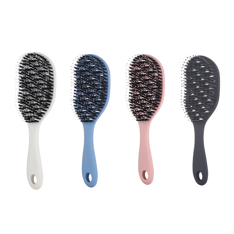 Hair Brush - Wholesale Boar Bristles Detangling Head Massage Long Short Hair Comb