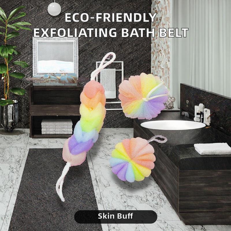 Body Clean Sets - High Quality Eco-Friendly PE Mesh Sponge Shower Puff Exfoliating