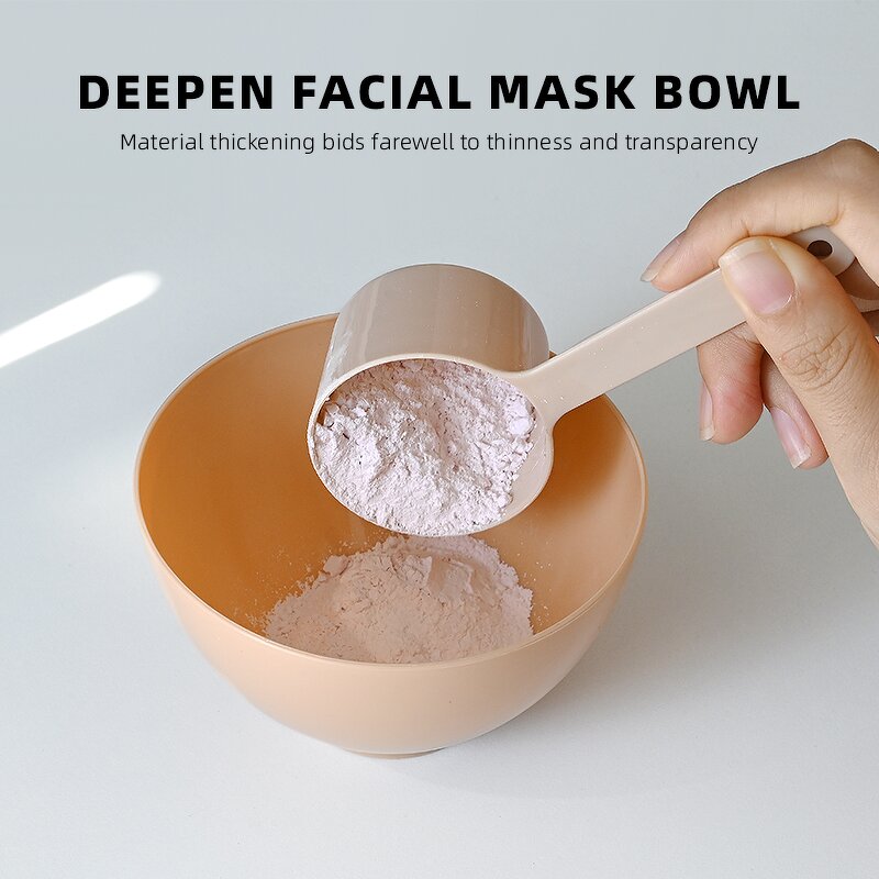 Face Mask Mixing Set - 4-in-1 DIY Bowl Spatula Spoon Cosmetics Facial Cleaning