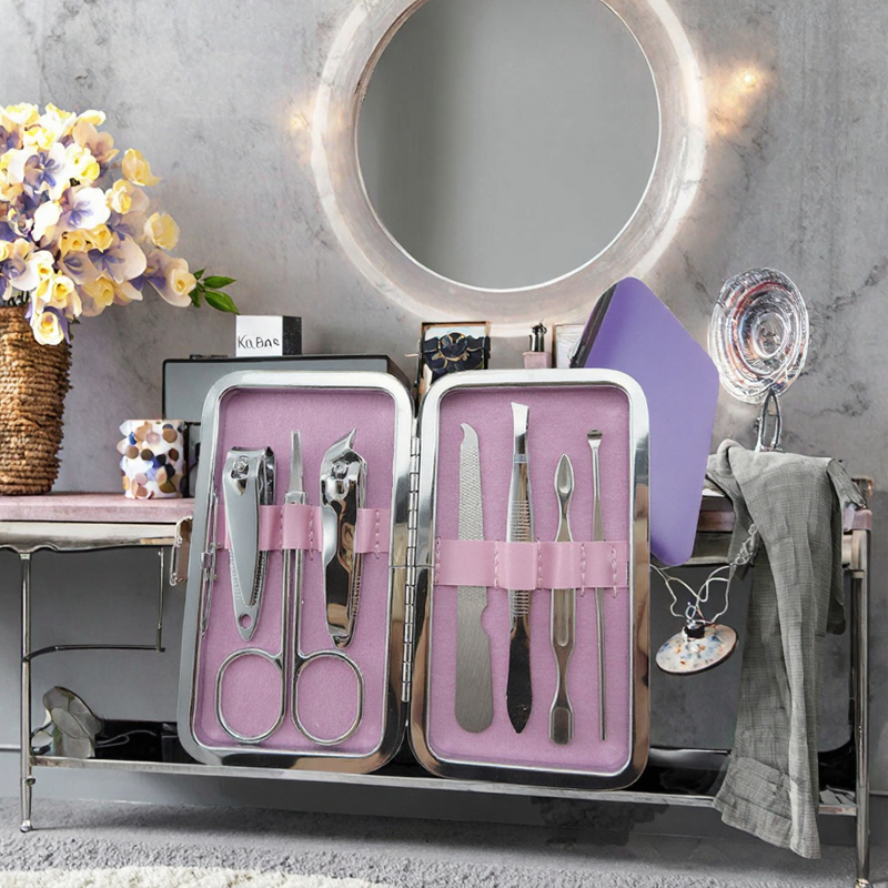 10 Pairs Manicure Set - Hot Sale High Quality Professional Logo 7 in 1 Tools Kit