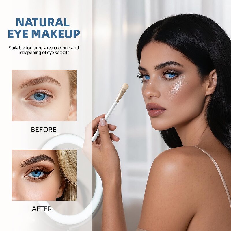 Makeup Brush Set - New Design 4Pcs Luxury Gold Synthetic Hair Custom Makeup Set