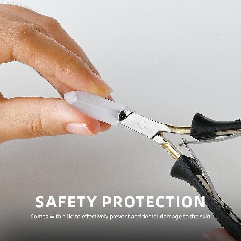 Nail Cuticle Trimmer - Professional Carbon Steel Straight Nippers Cutter Scissors