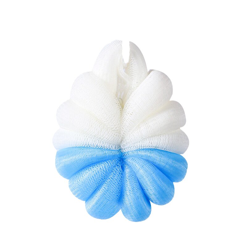Bath Sponge - Multicolor Nylon Mesh Exfoliating Flower-Shaped Loofah Shower Ball