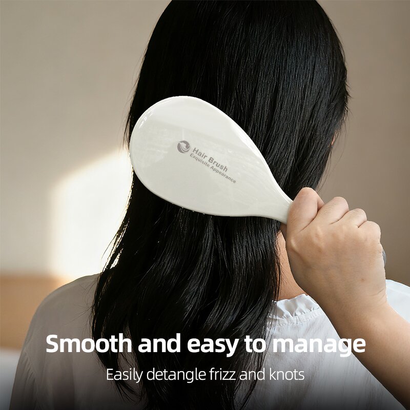 Paddle Hair Brush - Professional Fashion Plastic Nylon Teeth Cushion Smooth Comb