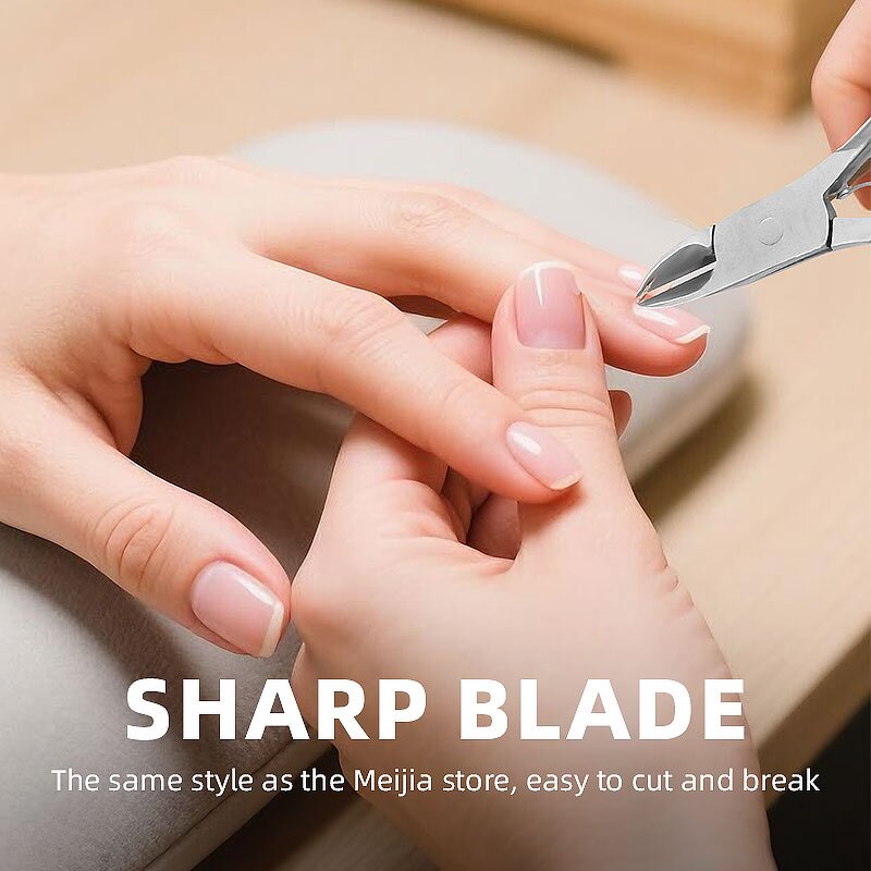 Nail Cuticle Trimmer - Professional Carbon Steel Straight Nippers Cutter Scissors