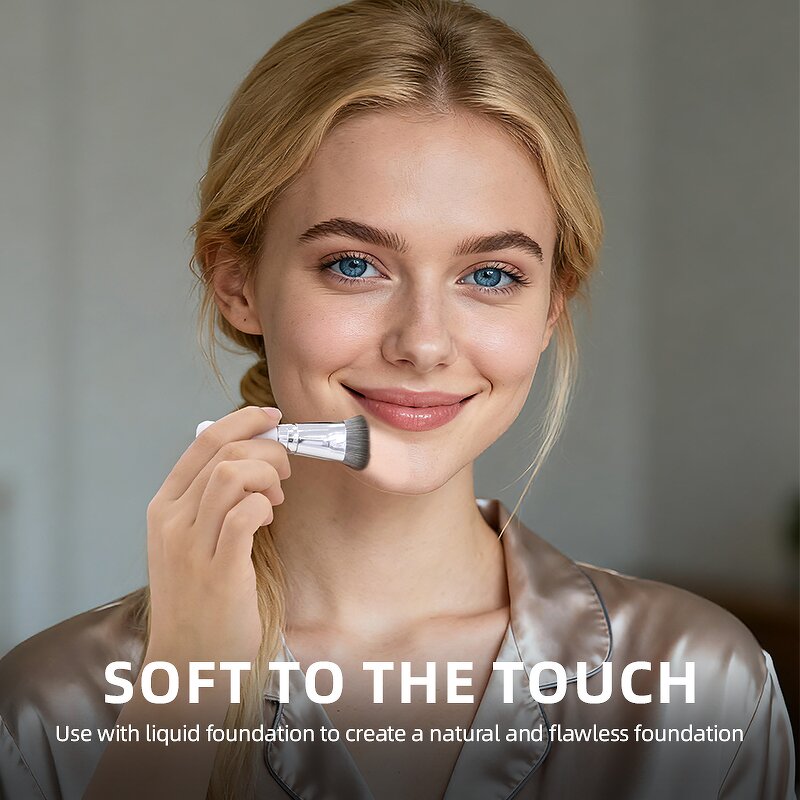 Face Cosmetic Puffs - Stock 2Pcs Powder Foundation Sponge Plastic Handle Custom Package