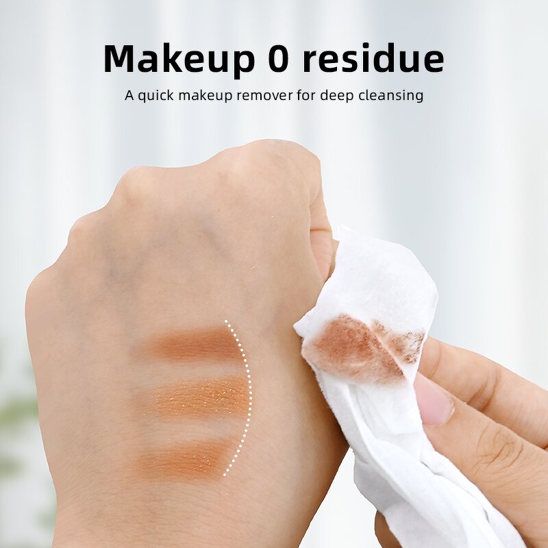 Makeup Remover Wipes - UUYP Ultra-Soft 3-Layer Cleansing Facial Towelettes
