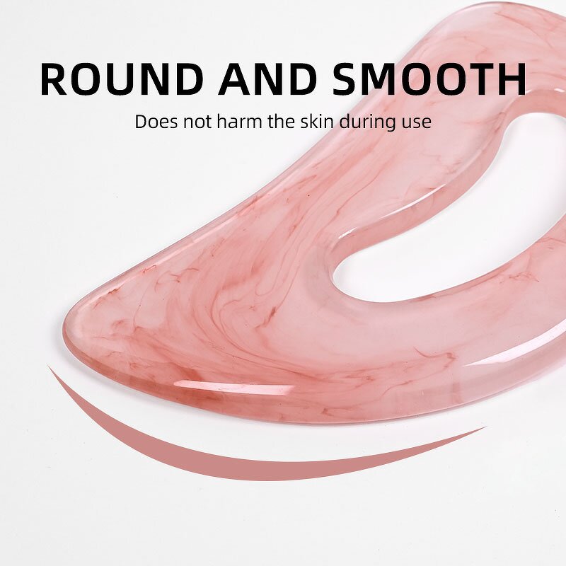 Resin Gua Sha Tool - Custom Muscle Scraping Lymphatic Drainage Face Neck Body