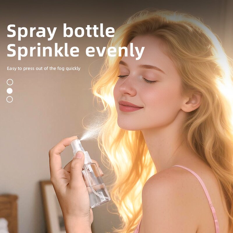 Travel Accessories Set - 7Pcs Plastic Squeezable Flip Cap Shampoo Lotion Bottles