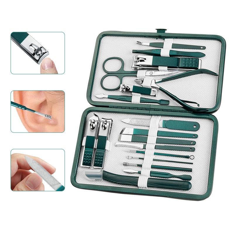 Nail Clipper Set Manufacturer - Professional Green Manicure Kit