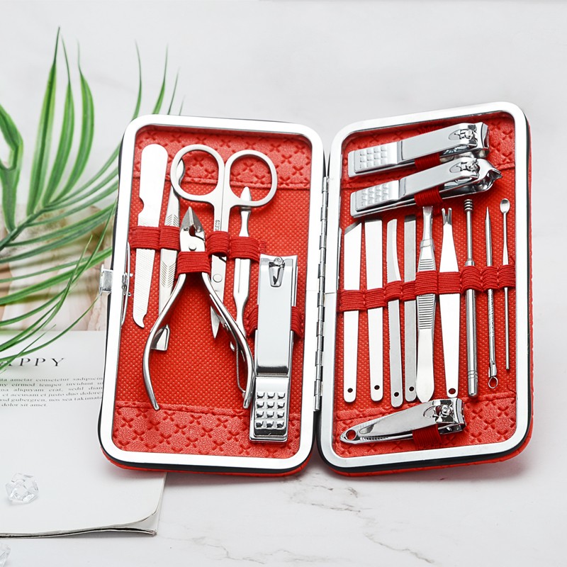 Pedicure Set Factory - Professional 18 Piece Travel Care Kit