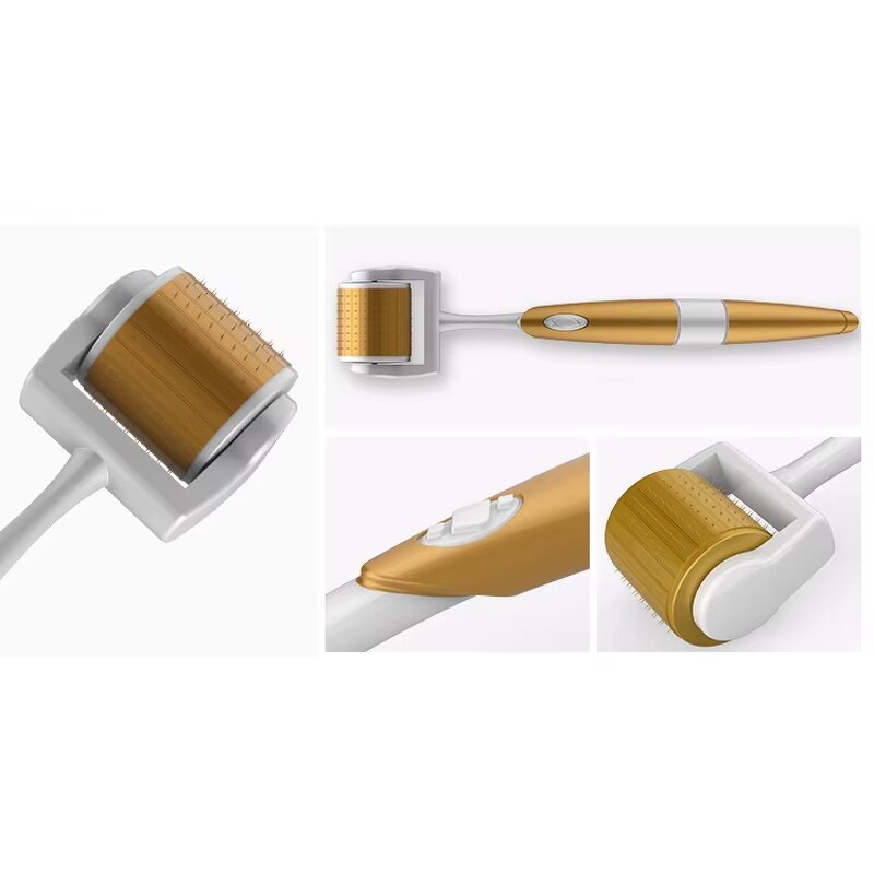 Derma Roller Manufacturer - GTS Roller 192 Hot Selling Golden Titanium Needle Therapy