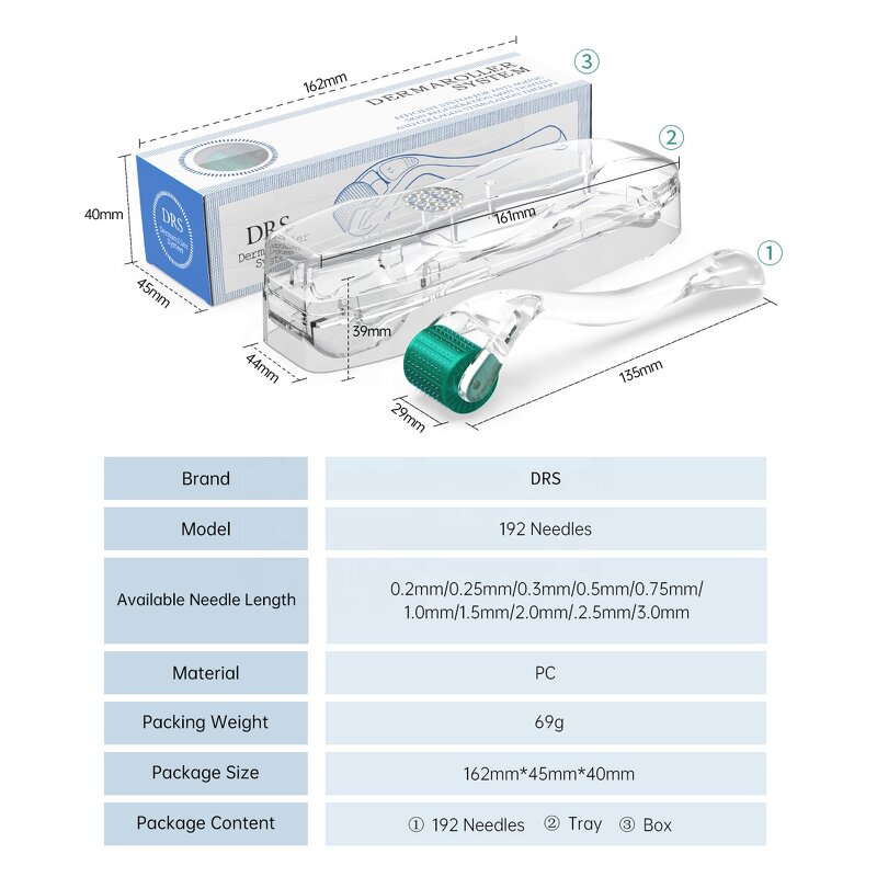 Derma Roller Manufacturer - 540 Private Label Microneedling Micro Needle