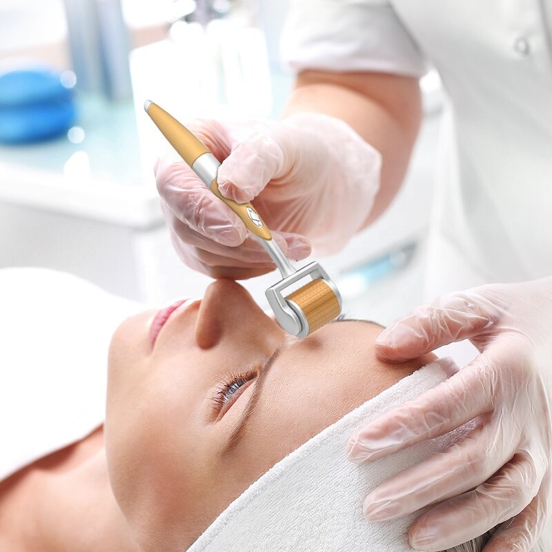 Derma Roller Manufacturer - GTS Roller 192 Hot Selling Golden Titanium Needle Therapy