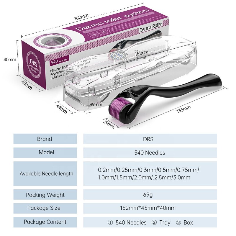 Derma Roller Manufacturer - 540 Hot Selling Medical Stainless Steel