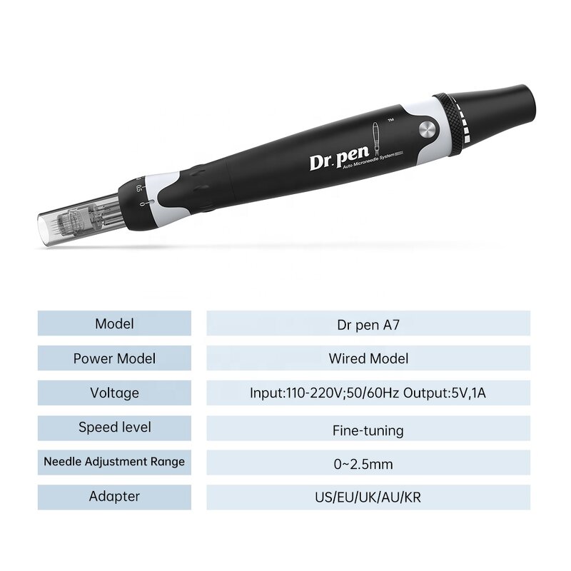 Microneedling Pen Manufacturer - Dr.pen A7 Brand New Electric Wired