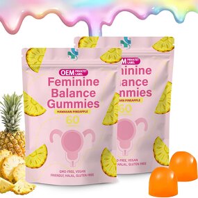 Probiotics Gummies - OEM Private Label Feminine Balance Women's Health Vegan