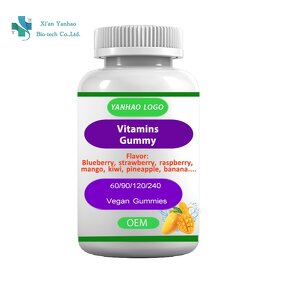 Biotin Gummies - OEM Gummy Bears Strawberry Flavor Vegetable Candy