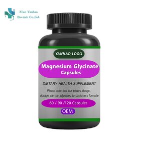 Magnesium Glycinate Powder - Factory 500mg Veg Capsules Gummies for Kids