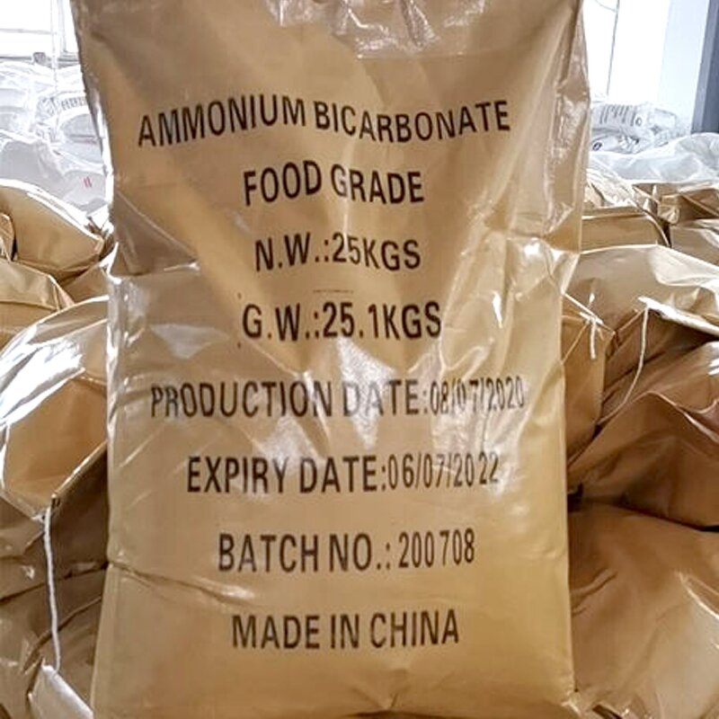 Ammonium Bicarbonate Manufacturer - 25 KG/BAG Food Grade Raw Material for Bakery